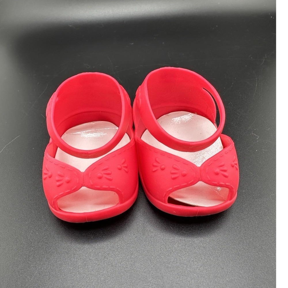 Cabbage Patch Kids Bright Pink Shoes Ankle‎ Straps 2009 OAA Jakks Pacific